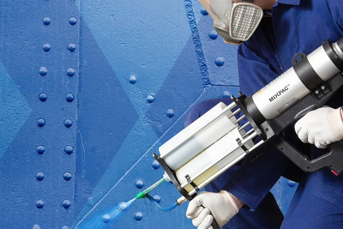 Mna spraying surface using tool